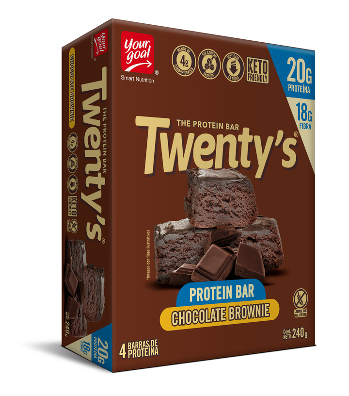 Twenty's Chocolate Brownie - Caja x4un 60g