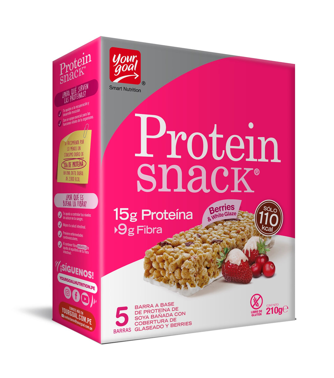 Protein Snack Berries & White Glaze - Caja x5un